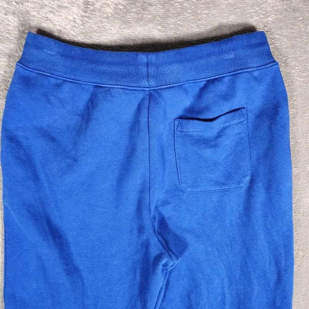 Polo Ralph Lauren Jogger Mens Large 14-16‎ Royal Blue Sweatpants Flame Logo